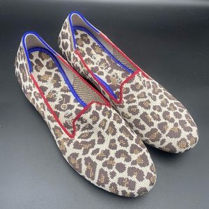 Rothy’s retired spotted leopard print loafers 7.5 in like new condition